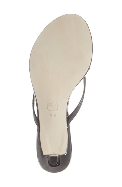 Pelle Moda Slide Sandal In Black Patent