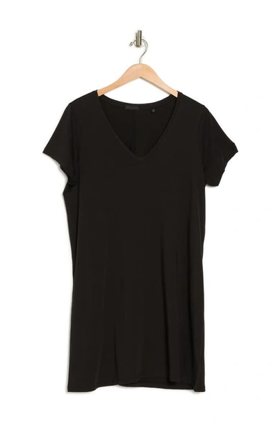 Shop Atm Anthony Thomas Melillo Jersey Short Sleeve Mini Dress In Black
