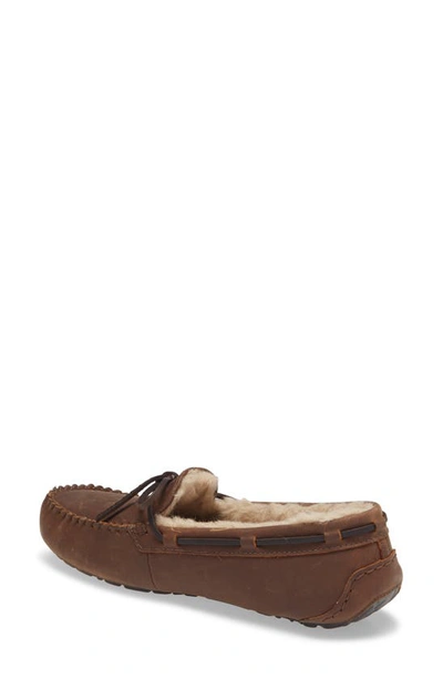 Ugg Olsen Moccasin Pure Lined Slipper In Tan