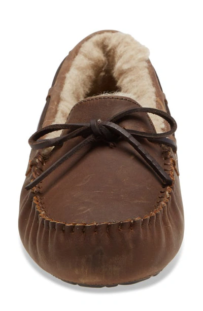 Ugg Olsen Moccasin Pure Lined Slipper In Tan