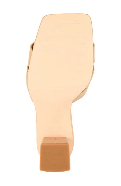 Journee Collection Women's Renatta Woven Block Heel Dress Sandals In Mocha