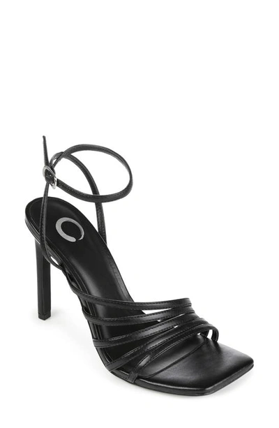 Journee Collection Louella Tru Comfort Foam Heeled Sandal In Black