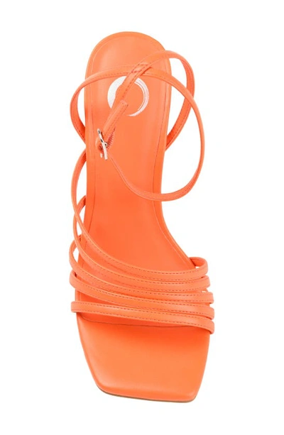 Journee Collection Louella Tru Comfort Foam Heeled Sandal In Orange