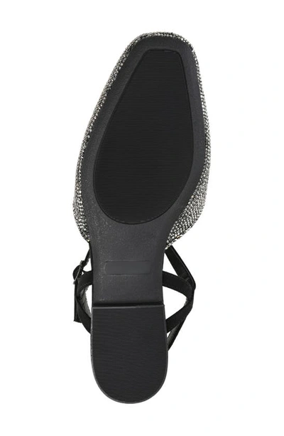 Journee Collection Nysha Rhinestone Embellished Flat In Black