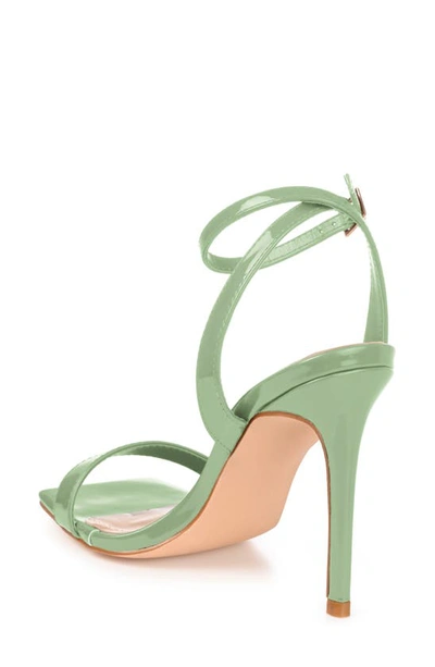 Journee Collection Dorian Ankle Strap Stiletto Sandal In Sage