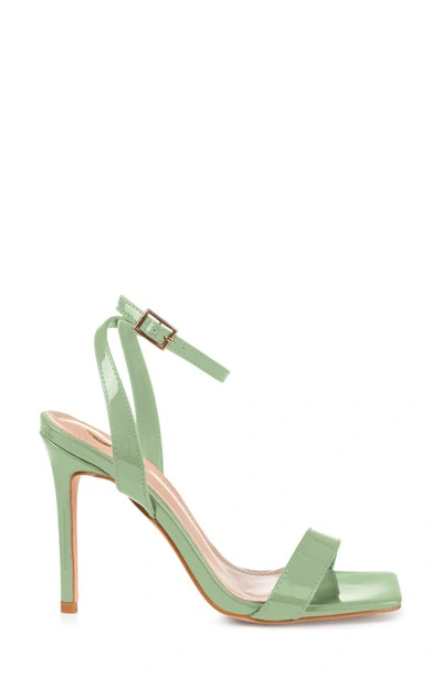 Journee Collection Dorian Ankle Strap Stiletto Sandal In Sage