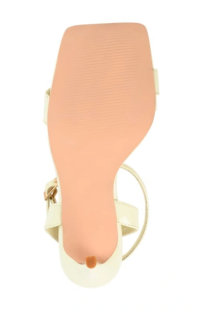 Journee Collection Dorian Ankle Strap Stiletto Sandal In Off White