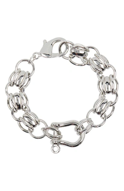 Shop Abound Novelty Bold Link Bracelet In Silver
