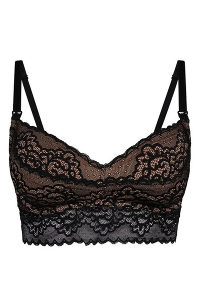 The Dairy Fairy Ayla Underwire Nursing & Hands Free Pumping Bra In Black