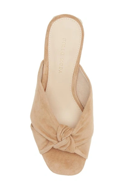 Pelle Moda Tait Slide Sandal In Latte
