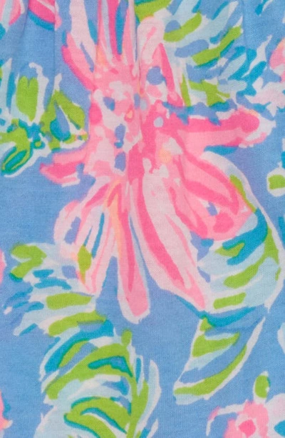 Shop Lilly Pulitzer Cecily Print Dress & Bloomers Set In Blue Peri Sunrise Bay