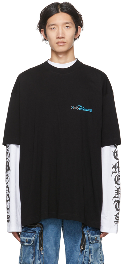 Shop Vetements Black 'only ' T-shirt