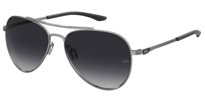 Shop Under Armour Polarized Grey Pilot Unisex Sunglasses Ua 0007/g/s 0kj1/wj 59
