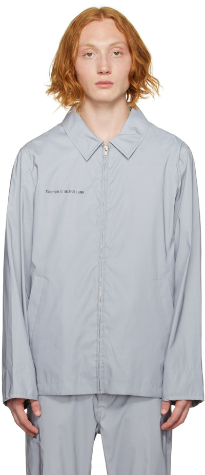 Shop Helmut Lang Gray Reflective Jacket In Reflect - Ybz