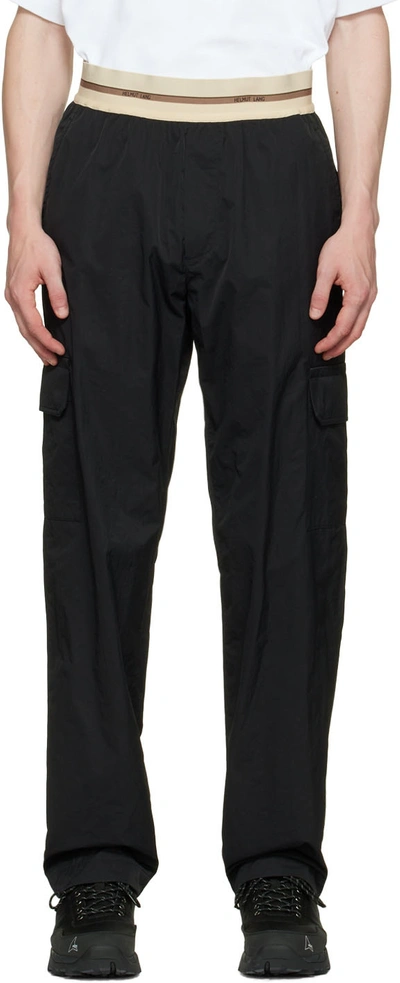 Shop Helmut Lang Black Nylon Cargo Pants In Black - 001