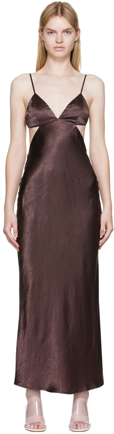 Shop Third Form Ssense Exclusive Brown Crush Maxi Dress