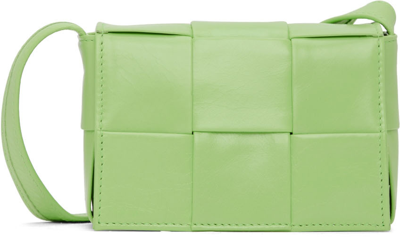 Bottega Veneta Cassette Intrecciato Leather Shoulder Bag - Women - Green Cross-body Bags