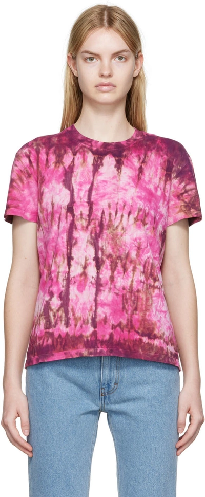 Ami Alexandre Mattiussi Multicolor Cotton T-shirt  Nd Ami Donna Xs In 654 Pink/white