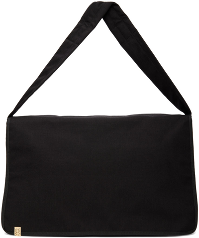 Shop Visvim Black Cordura 38l Messenger Bag