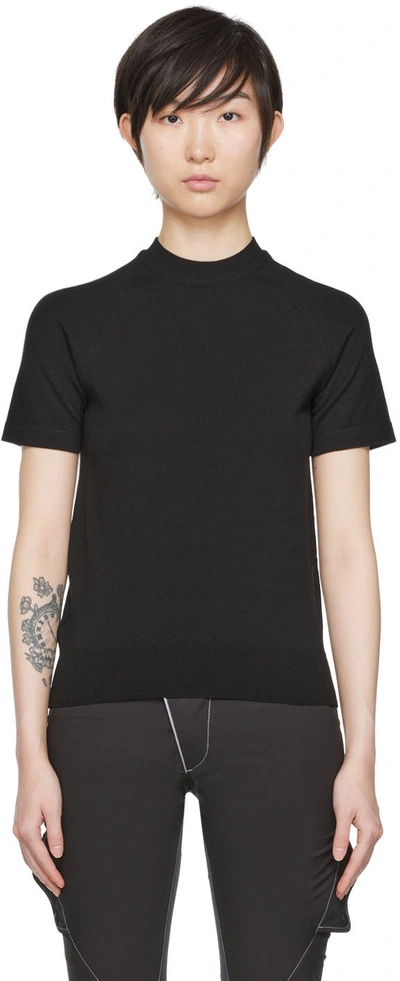 Hyein Seo Black Nylon Sweater In Black