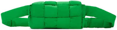 Shop Bottega Veneta Green Cassette Messenger Bag In 3724parakee