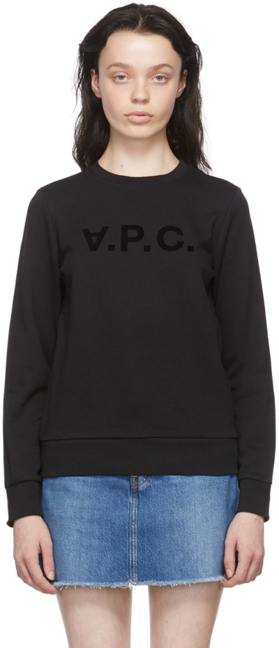 Shop Apc Black Vpc Sweatshirt In Lzz Black