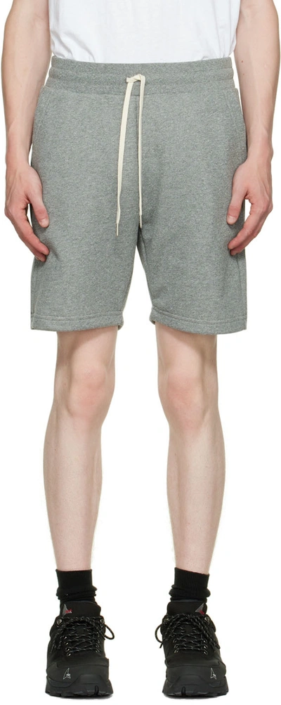 Shop John Elliott Gray Crimson Shorts In Dark Grey