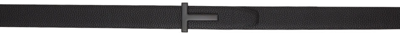 Shop Tom Ford Black T-icon Belt In U9000 Black