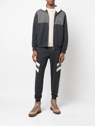Brunello Cucinelli Drawstring Tracksuit Bottoms In Black