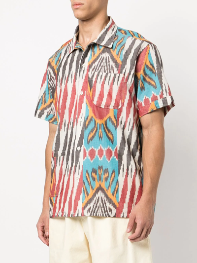 Shop Engineered Garments Camp-collar Shirt In Multicolour