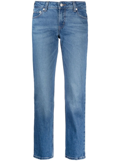 Shop Levi's Low-rise Tapered-leg Jeans In Blue