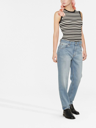 Victoria Beckham Nicola Light Blue Skinny Jeans In Blue