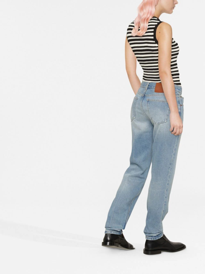 Victoria Beckham Nicola Light Blue Skinny Jeans In Blue
