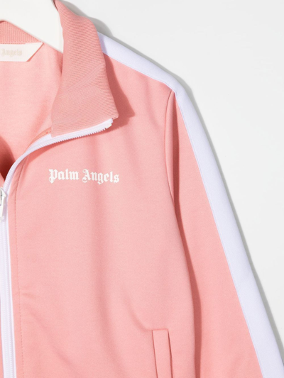 Shop Palm Angels Logo-print Track Jacket In Pink