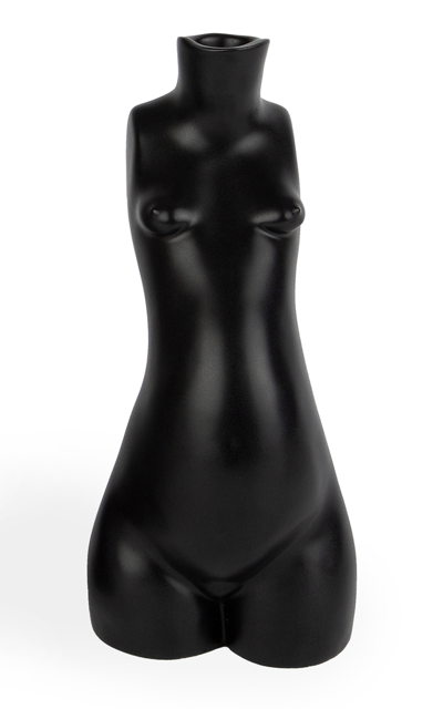 Shop Anissa Kermiche Tit For Tat Candlestick Short In Black