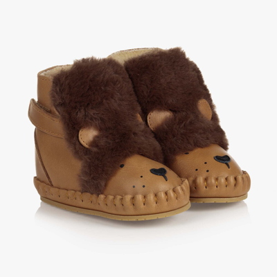 Shop Donsje Brown Leather Lion Boots