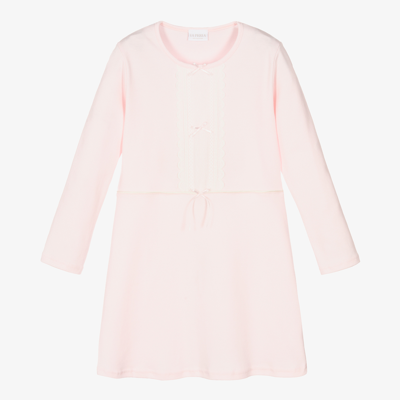 Shop La Perla Girls Pink Cotton Nightdress