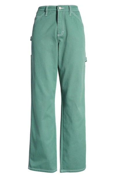 Shop Dickies Relaxed Fit Carpenter Pants In Ivy Green