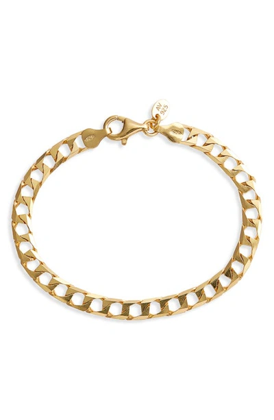 Argento Vivo Open Curb Link Bracelet In Gold-plate Over Sterling Silver In Gold