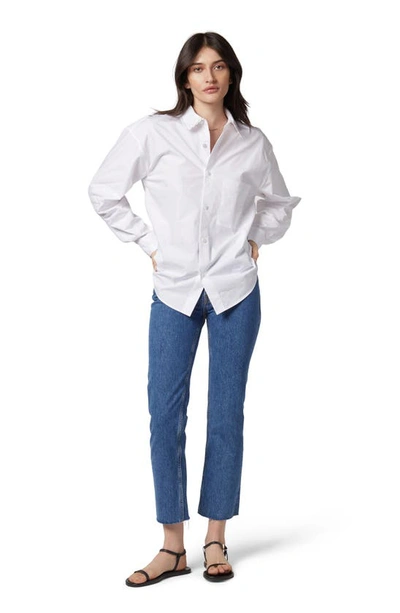 Shop Equipment Long Sleeve Cotton Blouse In Bright White