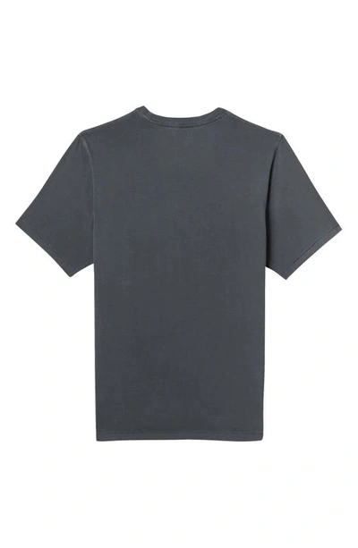 Shop Billy Reid Washed Organic Cotton Pocket T-shirt In Black