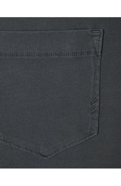 Billy Reid Washed Organic Cotton Pocket T-shirt In Black