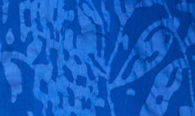 Endless Rose Floral Cutout Bow Tie Top In Blue