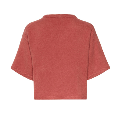 Shop Lapointe Cashmere Silk Tee In Rose