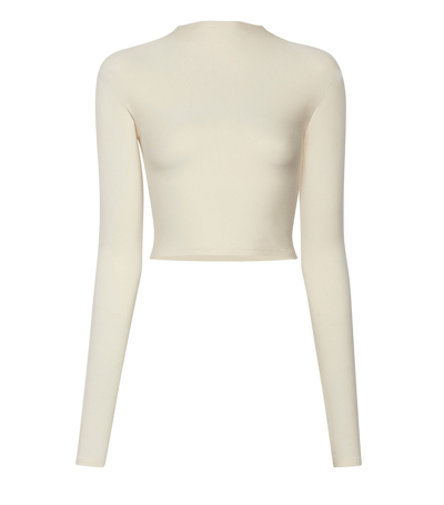 Shop Lapointe Modal Jersey Dolman Tee In Cream