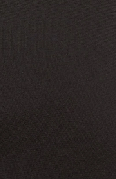 Shop Attico Brigit Cutout Long Sleeve Jersey Minidress In Black