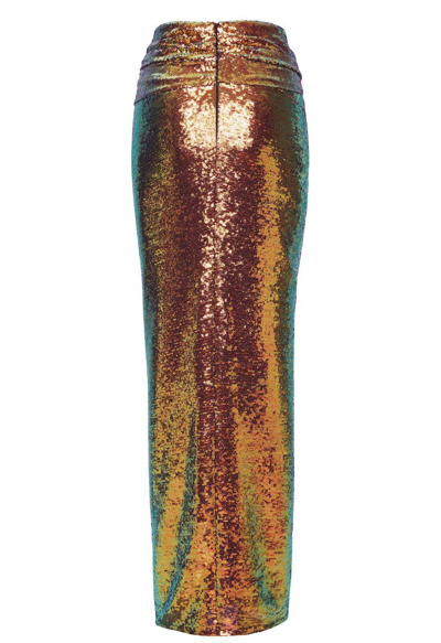 Shop Lapointe Sequin Sarong In Multi Iridescent