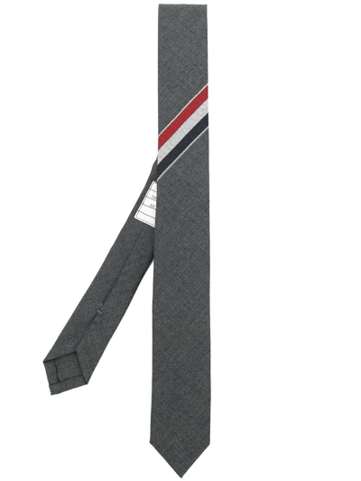 Shop Thom Browne Necktie In Grey