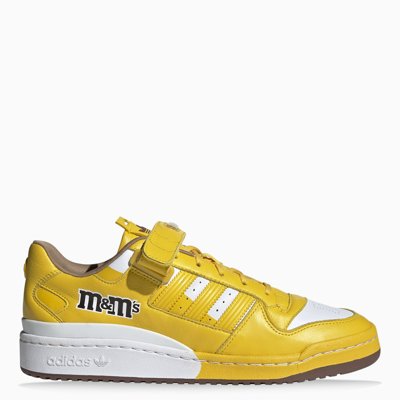 Shop Adidas Originals Yellow/white M & M Low Forum 84 Sneakers
