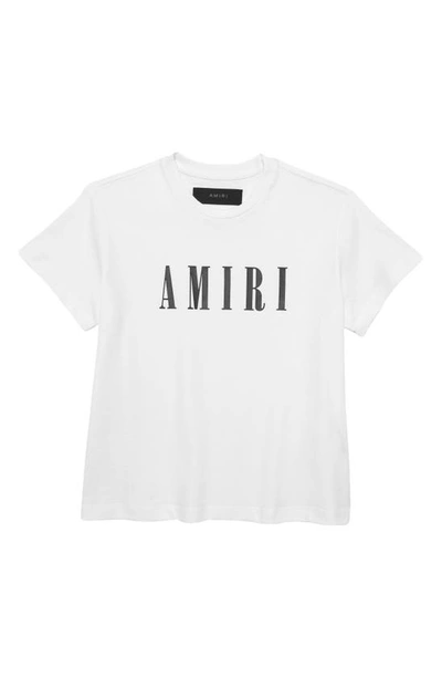 Shop Amiri Kids' Core Logo Graphic Tee In White